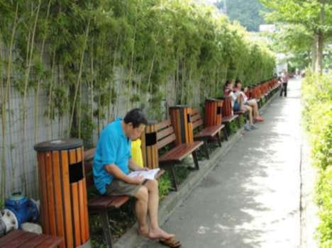 more than required dustbin placed on a path jp
