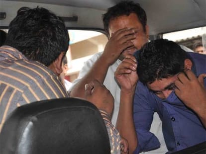 four arrested on fake rape and blackmailing case