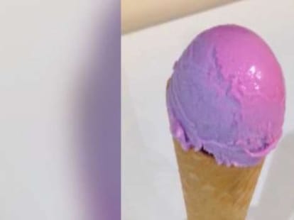 icecream that changes colour as one licks it