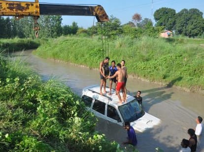 scorpio jumped into gangnahar