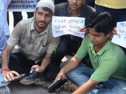 protest of cset pattern in uttarakhand