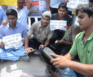 protest of cset pattern in uttarakhand