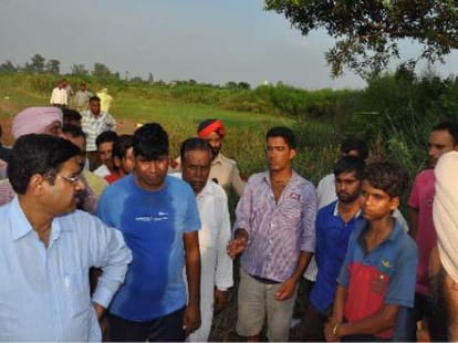 Two young men immersed in Ghaggar river, three survivors