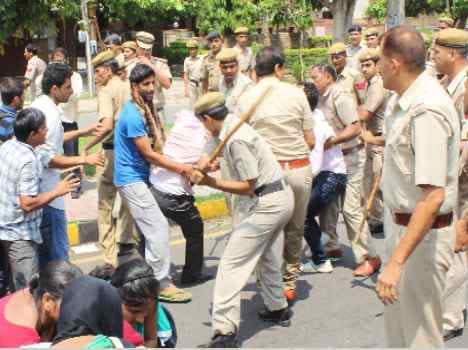 lathi charge on villagers in ramban