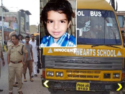 Innocent child crushed by school bus, dead