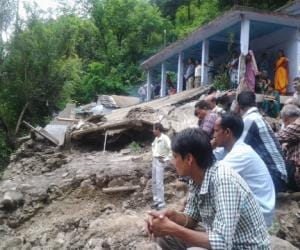 cloudburst in tehri villages.
