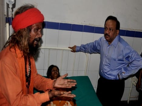 dr. harshvardhan visit hospitals in haridwar