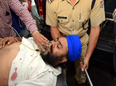 all india sikh organisation president riddled with bullets