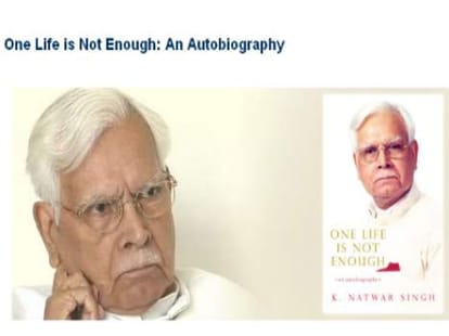natwar singh on soniya gandhi.