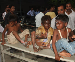 school van burn in saharanpur uttar pradesh