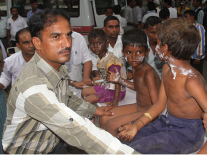 school van burn in saharanpur uttar pradesh