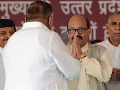 Amar Singh meets SP leaders