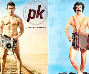 aamir Khan's PK poster copy of Quim Barreiros' album