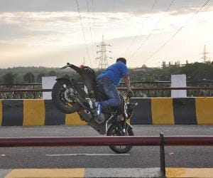 Bikers brave woman clashed with