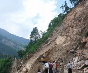 danger zone on kedarnath highway.