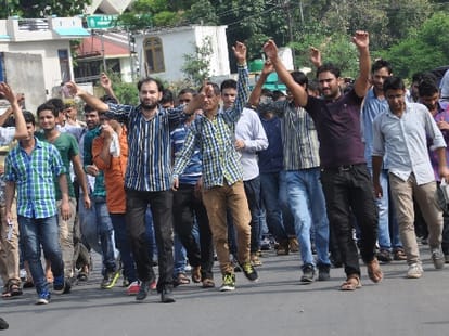 Police used batons on students