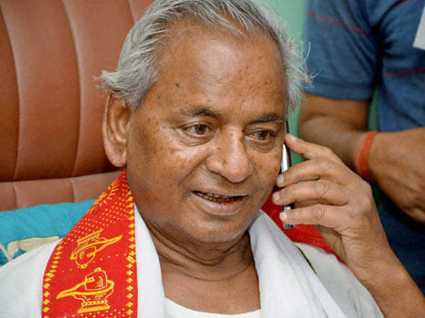 Kalyan Singh put the broom.