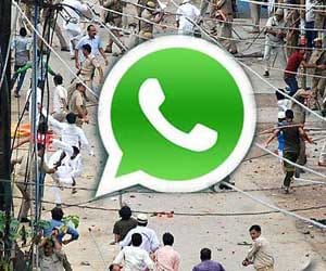video footage of saharanpur riot on whatsapp