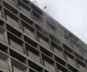 fire on haryana secretariat