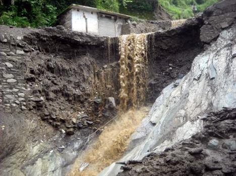 landslide in thanamandi rajouri 15 feared to be stuck under debris