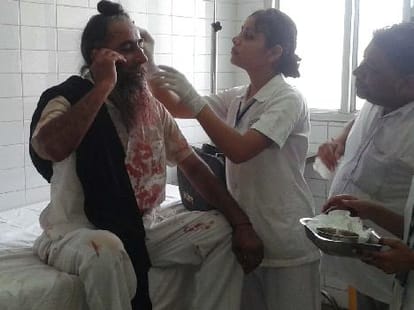 bloody confrontation outside SDM court in mohali