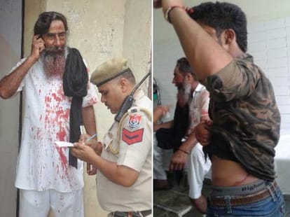 bloody confrontation outside SDM court in mohali