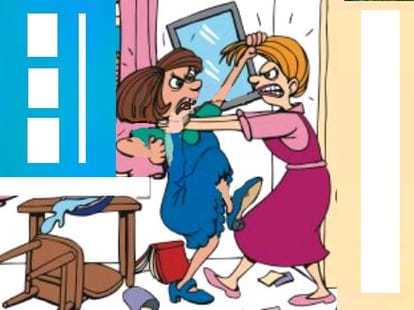 family fight at women helpline counselling