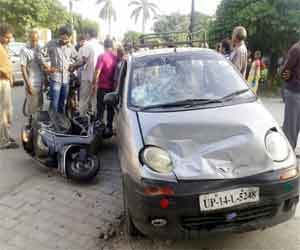 Poor broken helmet, riding a Scooty guard death