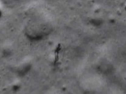 alien spotted on moon?