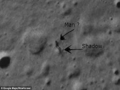 alien spotted on moon?