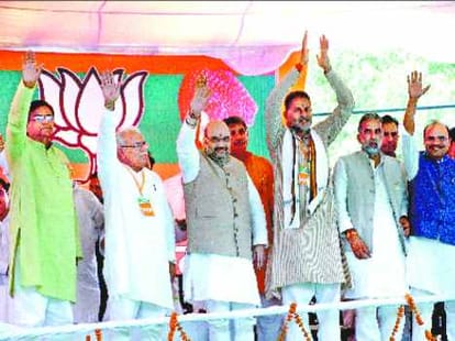 haryana assembly election 2014, Modi Magic on Politicians