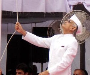 Flag Hoisting by Shivraj Patil with Kiran Kher