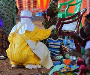absentee officers suspended in liberia for ebola.