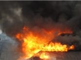 Fire in faridabad, vegetable market