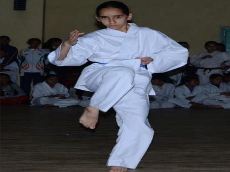 Trisk and mahima became the champion in karate 