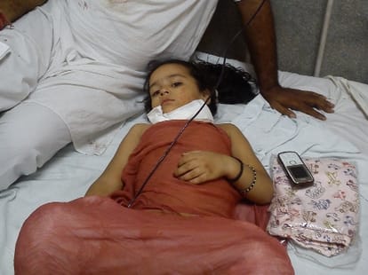 three year old injured due to kite string in jammu