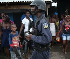 ebola patients flees away from the relief camp.