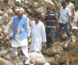 prem kumar dhumal visited mandi.