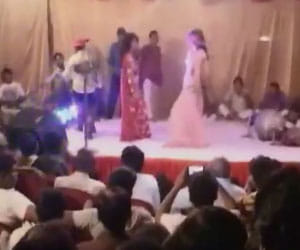 'obscene dance' at police function in up.