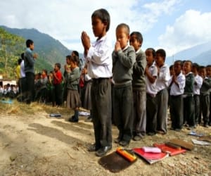 school prayer in kumaoni at uttarakhand