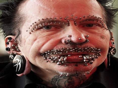 World's most pierced man denied entry into Dubai.