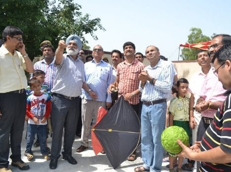 jammu university vc flown kite on janmashtami