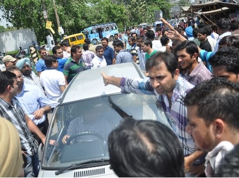protest against the power and water