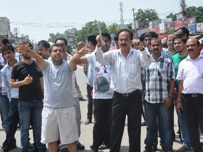 protest against the power and water
