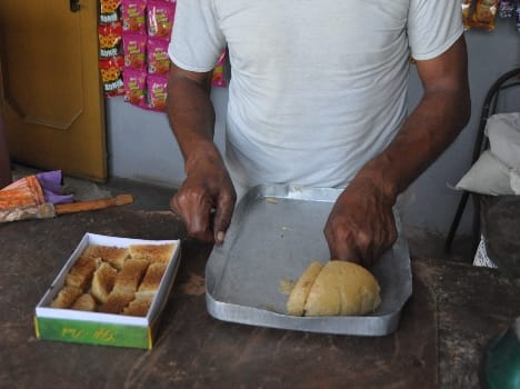 milk cake making at indo-pak border