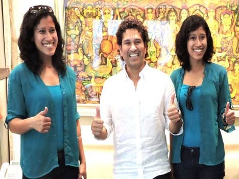 sachin tendulkar met tashi nungshi