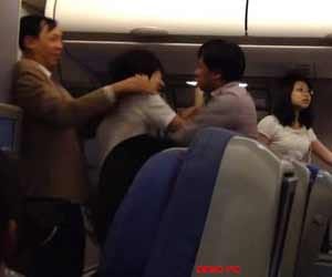 man tore clothes of fellow passengers in flight.