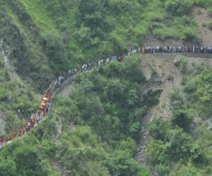 nanda raj jat yatra in hilly area