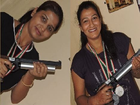 success story of air pistol player alka and poornima