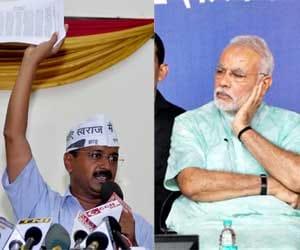Arvind Kejriwal attacks Narendra Modi in Sanjiv Chaturvedi case